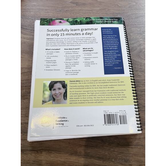 Fix It! Grammar: the Nose Tree, Teacher's Manual Book Level 1 by Pamela White... - Picture 4 of 4
